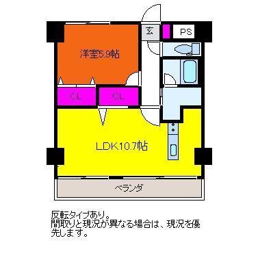 フェリシア東万代の物件間取画像