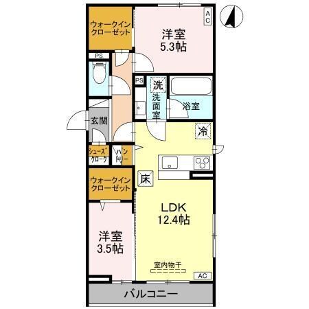 エテルネル近江の物件間取画像