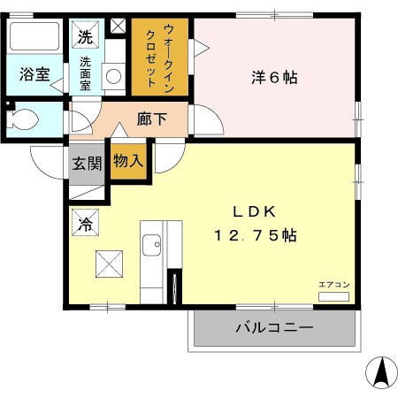 フェリーチェ Ｃの物件間取画像