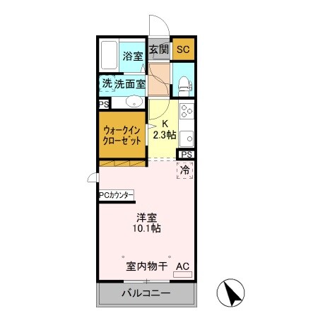 ヴェレーロ・クレッセント 住居の物件間取画像