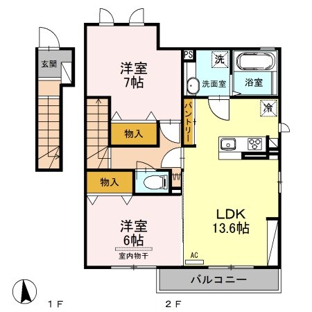 ロイヤルヒル Ⅰの物件間取画像
