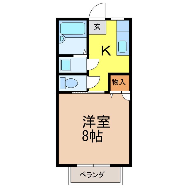 K＆Aハイツの物件間取画像