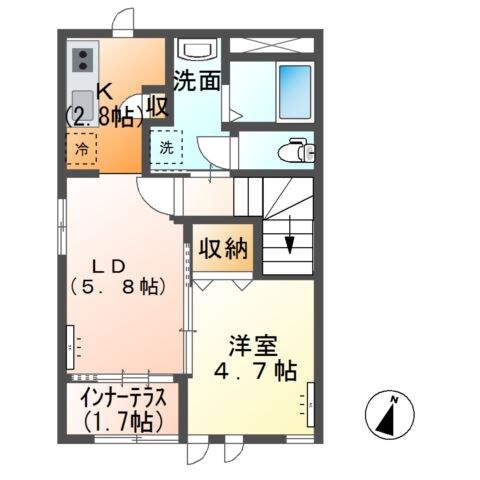アメニティーハウスの物件間取画像