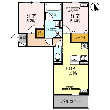 ロータスシャトーの物件間取画像