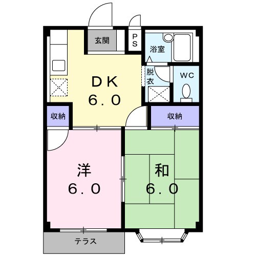 メゾンクレールの物件間取画像