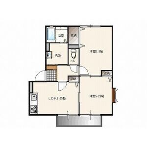 サンビレッジ花垣A棟の物件間取画像