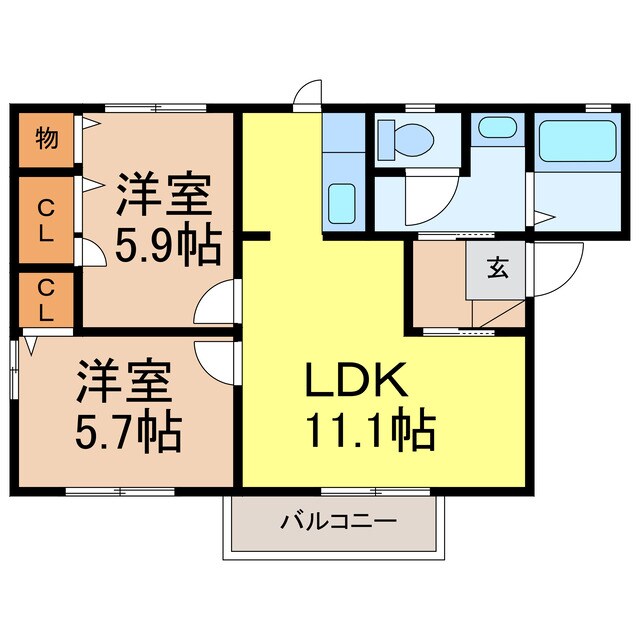 プリマベーラの物件間取画像