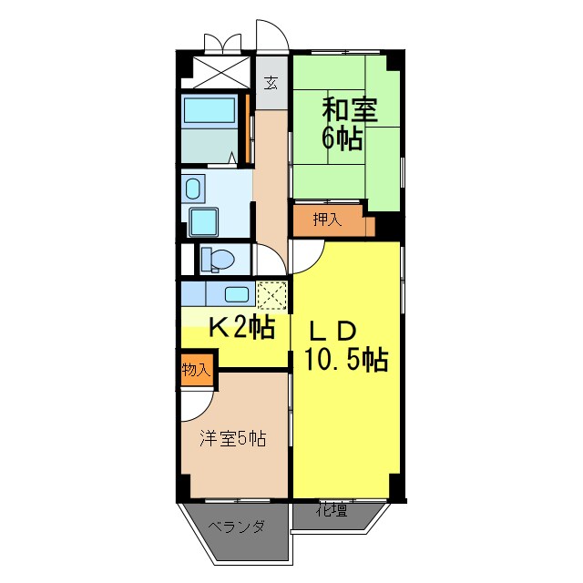 メゾン城山の物件間取画像