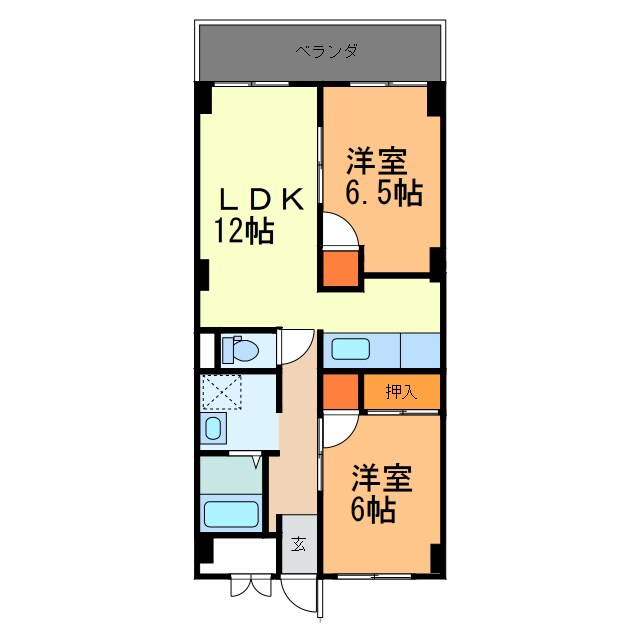 メゾン城山の物件間取画像