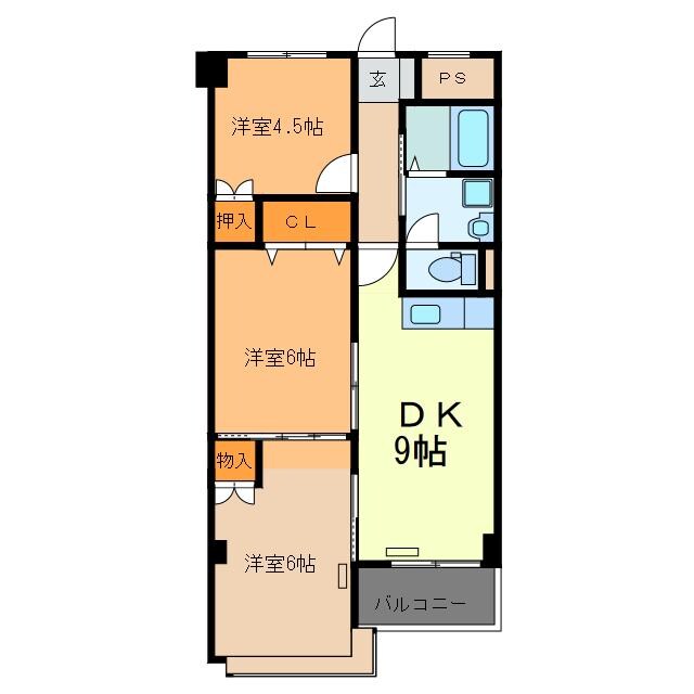 ロワールミタハイツの物件間取画像