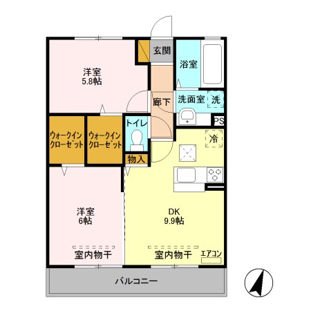 グランオッツ Ⅱ Ａの物件間取画像