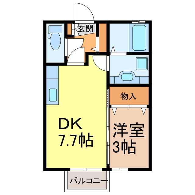 フェアリークリスタル Ⅰの物件間取画像