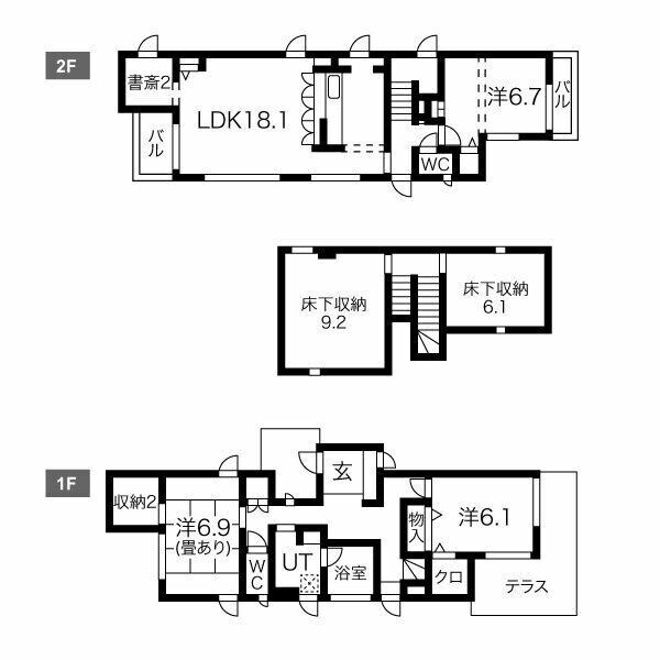 西城南蔵のある家の物件間取画像