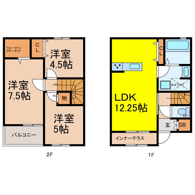 リーブルファイン喜沢の物件間取画像