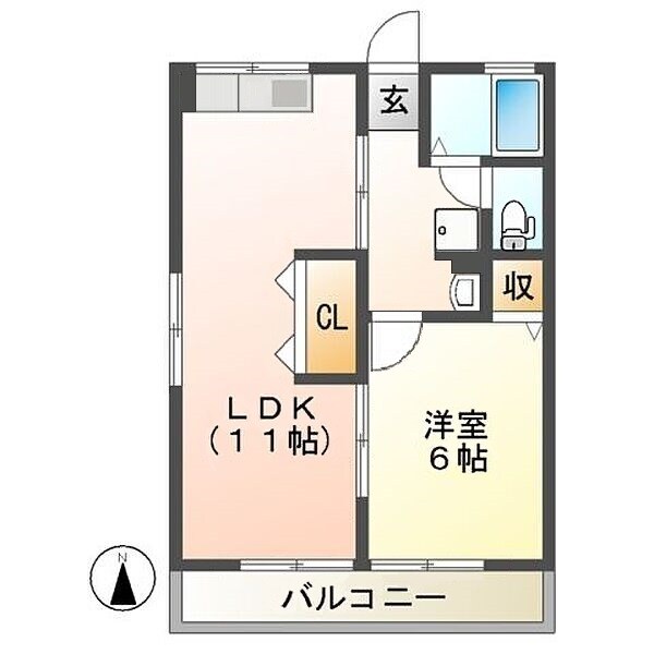 第5朝日ハイツの物件間取画像