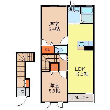 スピカAの物件間取画像