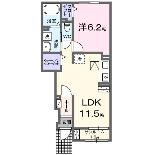 リアン　ヴェールの物件間取画像