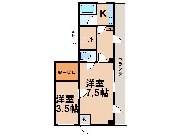 メゾンドエルフォーの物件間取画像