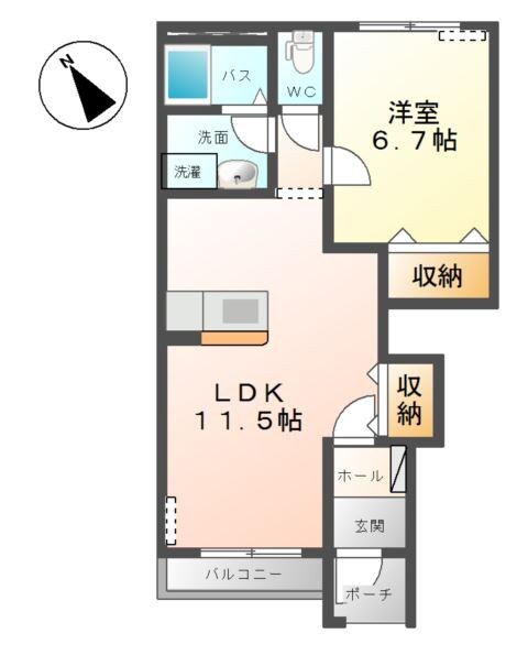 ポンテ　グランデの物件間取画像