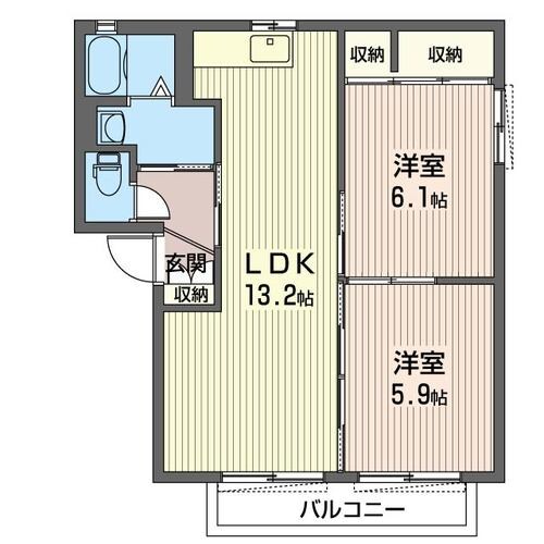 グランドール小金井の物件間取画像