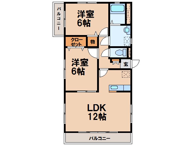 メゾン大嶋の物件間取画像