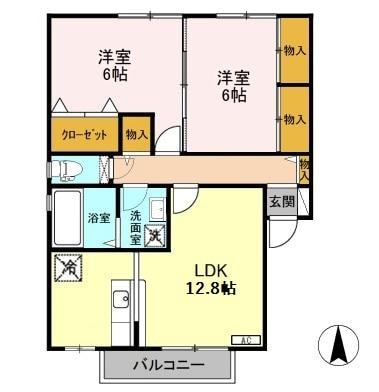 スターブル Ａの物件間取画像