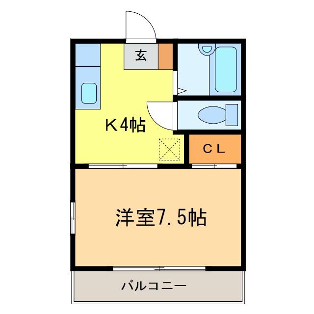 コーポ紫陽花の物件間取画像