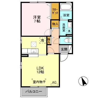 パレット Ｂの物件間取画像