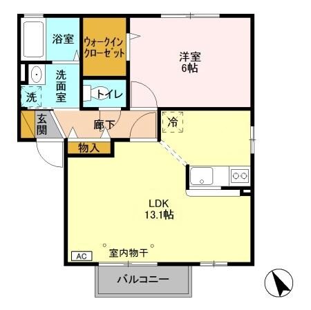 ディアクレスト Ｆの物件間取画像