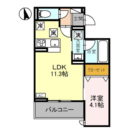 D-GLANZ宿郷の物件間取画像