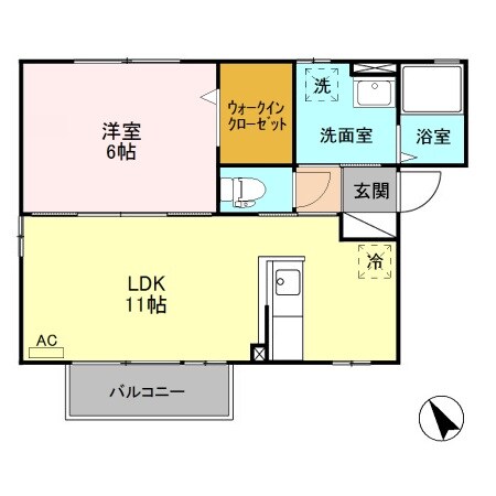 アネシス Ｂの物件間取画像