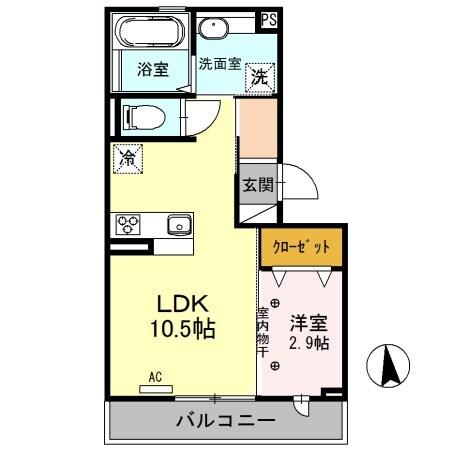 サザンヒルズ Ａの物件間取画像