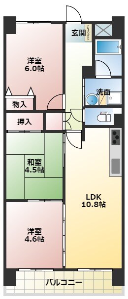 物件間取画像