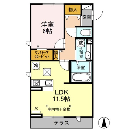 ラ・サンテ Ａの物件間取画像