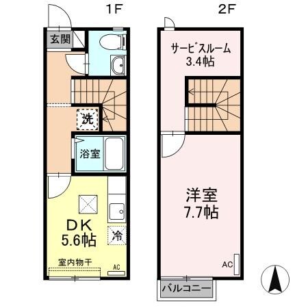リースランドＩＰ Ｅの物件間取画像