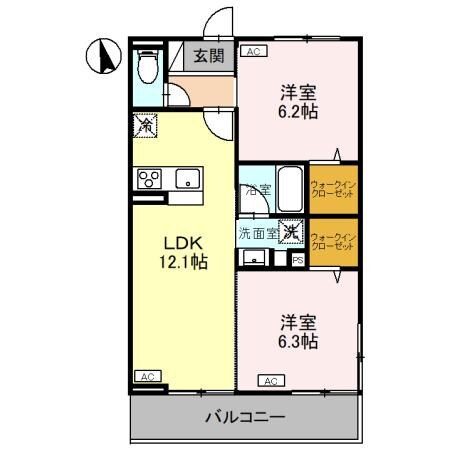 CLASSEUM元今泉の物件間取画像