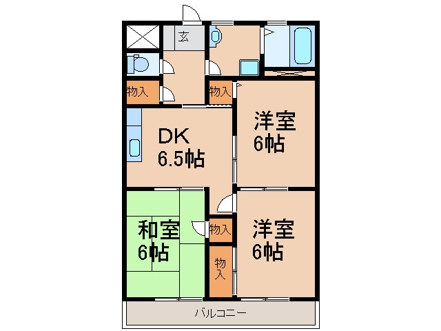 えだのマンションの物件間取画像