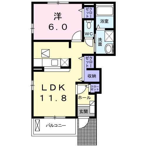 メゾン　カルムの物件間取画像