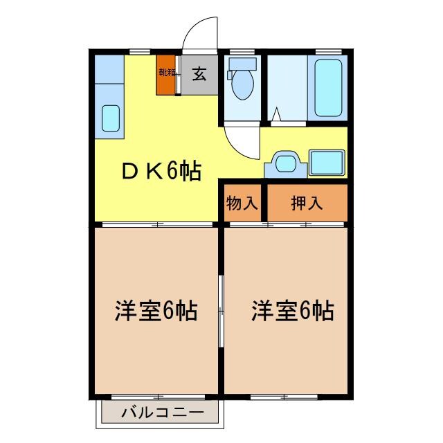 ウィングコーポラスⅠの物件間取画像