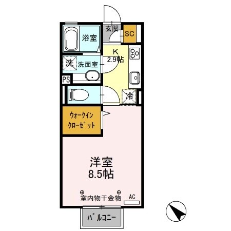 デュナミスⅡの物件間取画像