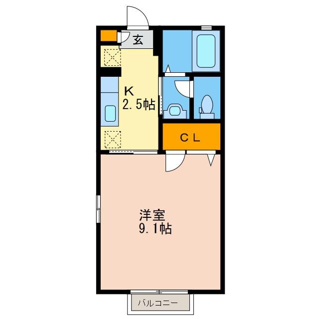 サンモールＢ棟の物件間取画像