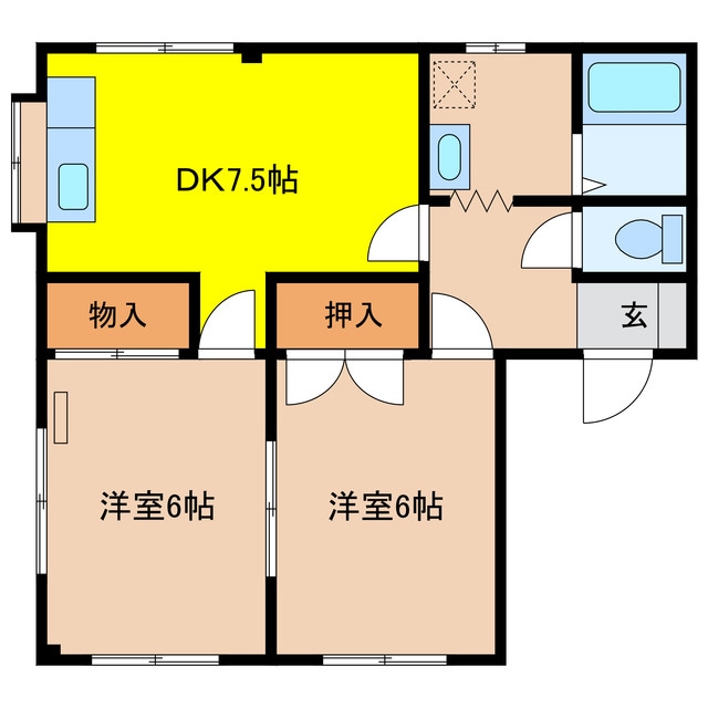 物件間取画像