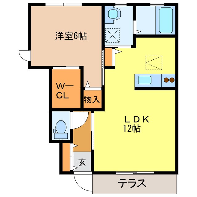 サニーガーデン花垣Bの物件間取画像