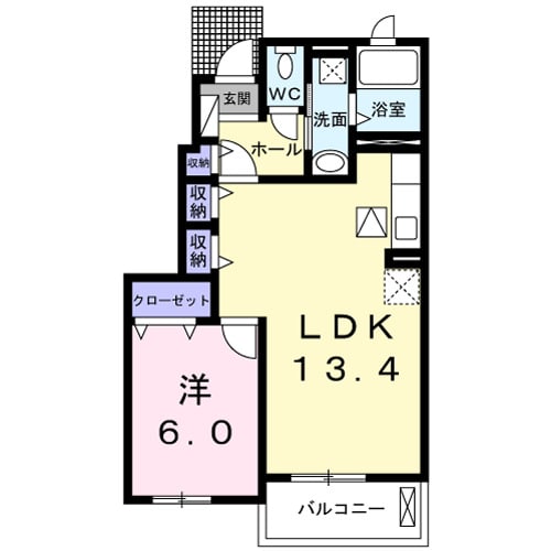 シエルⅠの物件間取画像