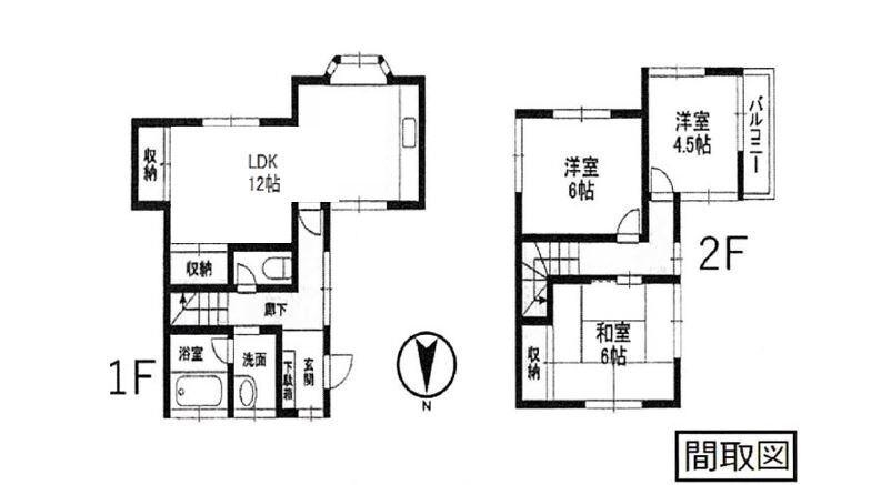 古河上和田戸建の物件間取画像