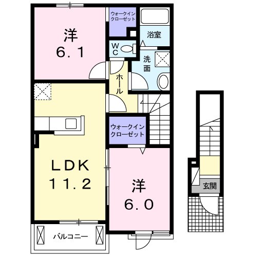 ヴェガ　ユウキⅡの物件間取画像