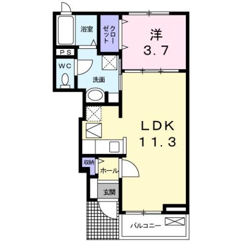 エスタシオンⅡの物件間取画像