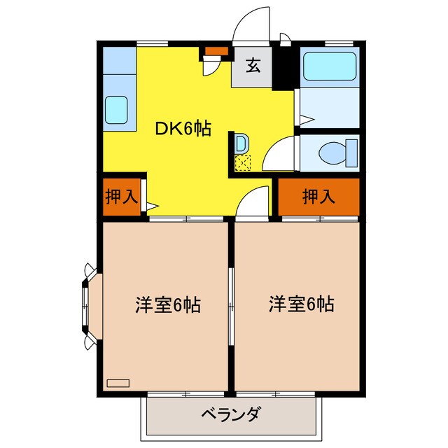 アメニティハイツの物件間取画像
