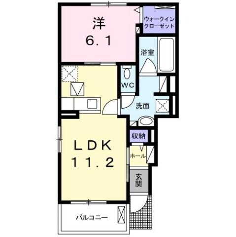 グレイスＢの物件間取画像