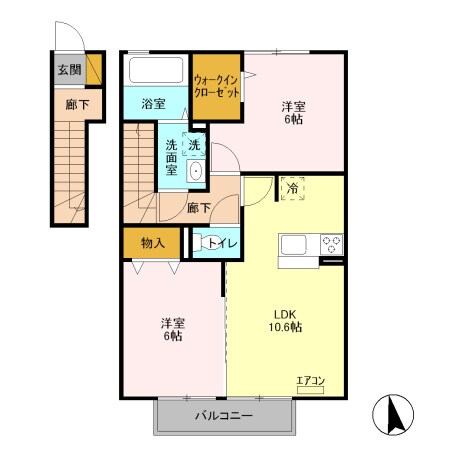 サンモールの物件間取画像